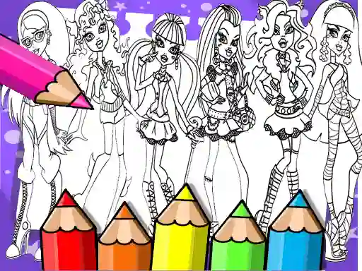 Spel Monster High Coloring Book online
