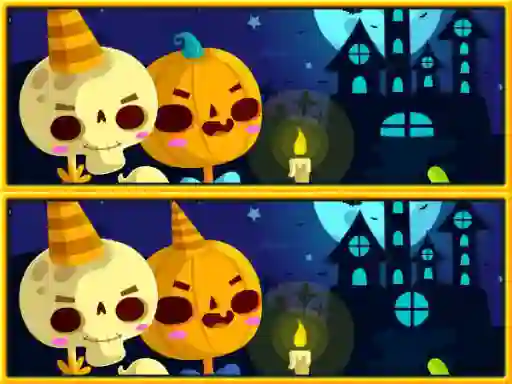 Spel Find Differences Halloween online
