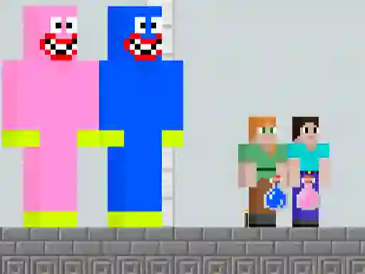 Spel Huggy Kissy vs Steve Alex online