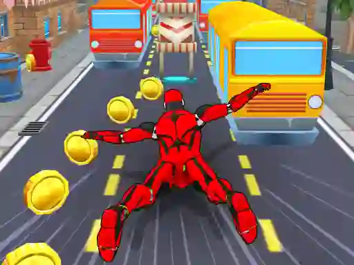Spel Subway Run Superhero Robot online