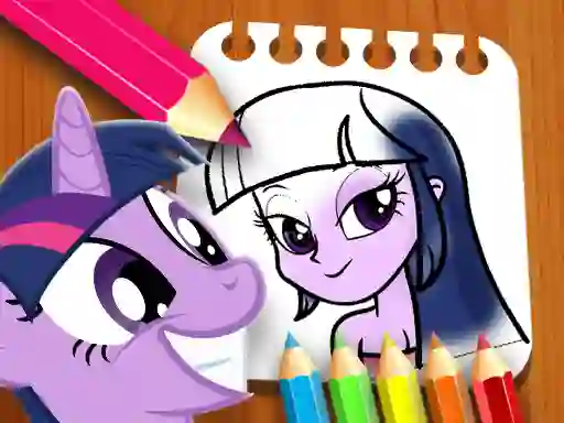 Spel Equestria Girls Coloring Book online