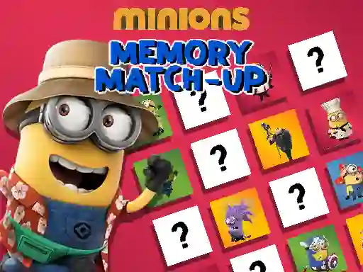 Spel Minions Memory Match Up online