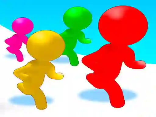 Spel Stickmen Color Run Switch online