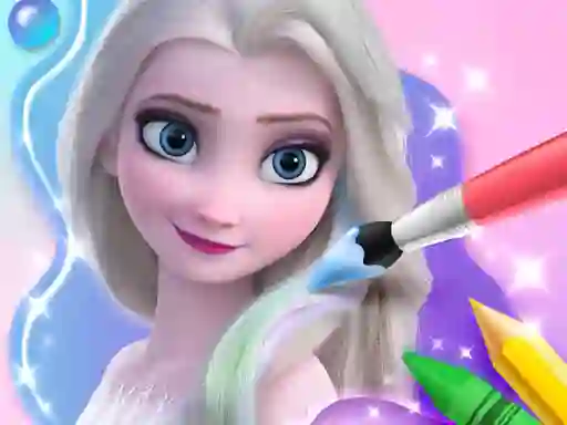 Spel Coloring Book For Elsa online