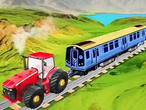 Spel Chain Tractor Train Towing Game 3D online