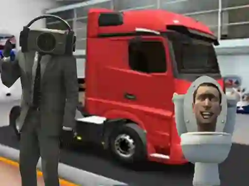 Spel Truck Simulator Skibidi Toilet online