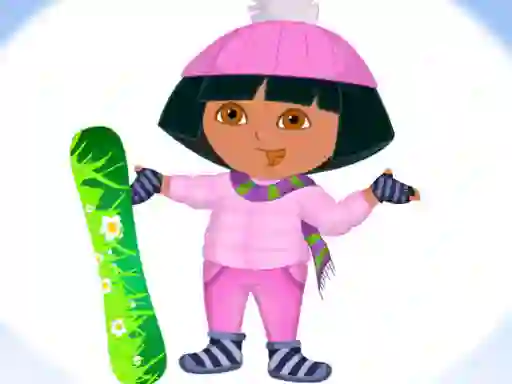 Spel Dora Ski Winter Dressup online