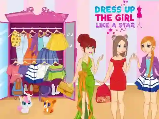 Spel Dress Up The Girl Like A Star online