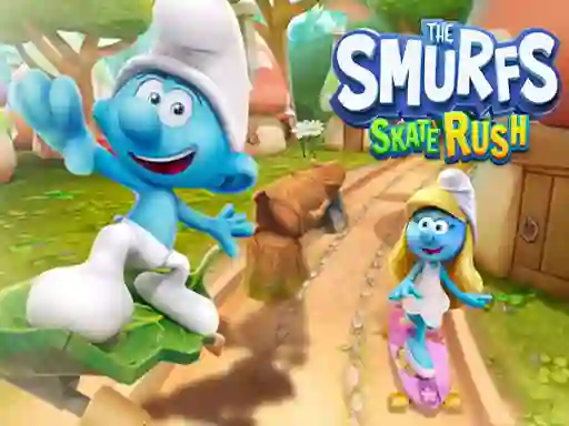 Spel The Smufrs Skate Rush online