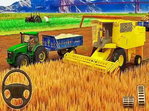 Spel US Modern Tractor Farming Game 3D 2022 online
