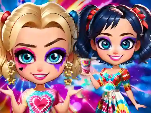 Spel Tie Dye Explosion of Color online