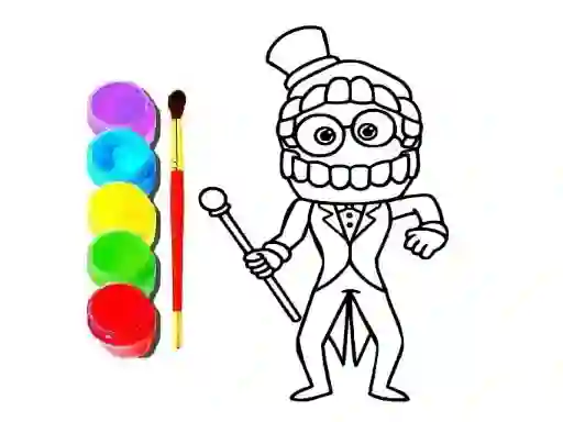 Spel Digital Circus Click and Paint online