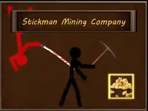 Spel Stickman mining Company online