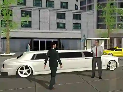 Spel Limo Taxi Driving Simulator: Limousine Car Games online