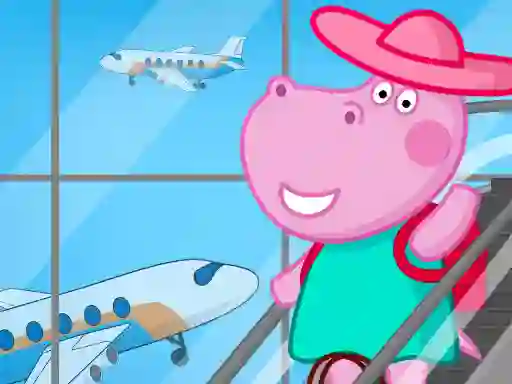 Spel Hippo Family Airport Adventure online