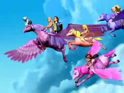 Spel Barbie Magic Pegasus Puzzle online