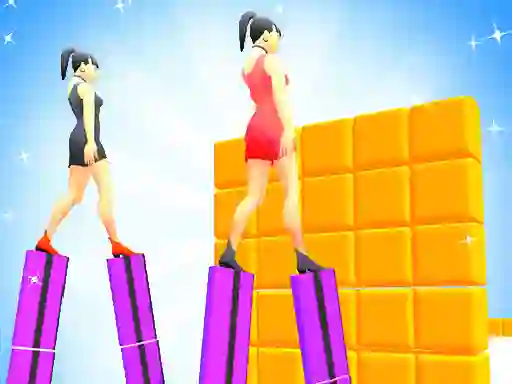 Spel Heels Run Race - Stack Rider online