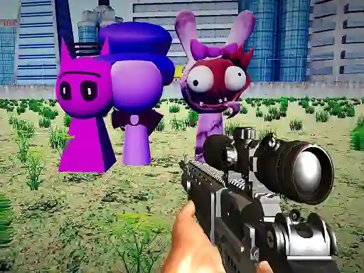 Spel Sprunki Sniper Squid Game online