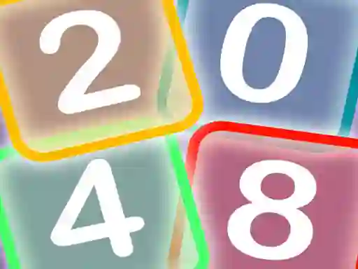 Spel Neon Game 2048 online