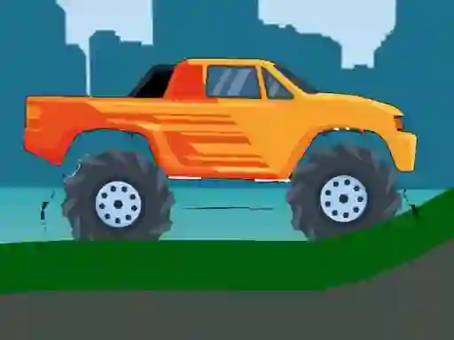 Spel Monster Truck Hill Driving 2D online