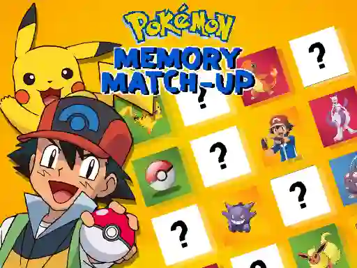 Spel Pokemon Memory Match-Up online