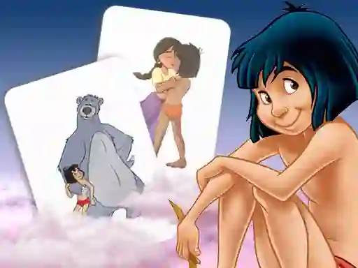 Spel Mowgli Memory card Match online