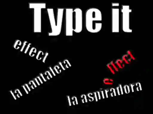 Spel Type it online