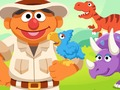 Spel 123 Sesamstraat: Ernie's Dinosaur Day Care  online