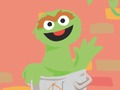 Spel 123 Sesamstraat: Oscar's Trash Launch  online