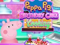 Spel Peppa Pig verjaardagstaart koken  online