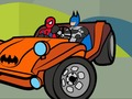Spel Superheld auto's kleurboek  online