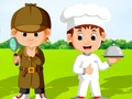 Spel Kinderen en beroepen  online