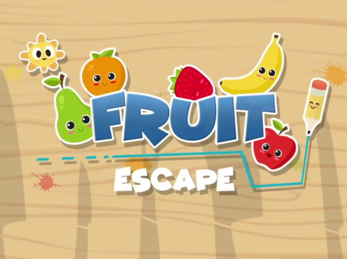 Spel Fruit Escape: Draw Line online