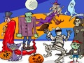 Spel Zoek 5 verschillen Halloween  online