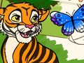 Spel Kleur mij: jungledieren  online