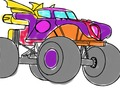 Spel Monstertruck kleurboek  online