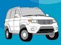 Spel Russische auto's kleurboek online