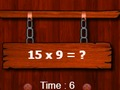 Spel Math challenge met vermenigvuldiging  online