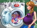 Spel Zwangere prinses wasdag  online