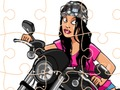 Spel Crazy Bikers Jigsaw online