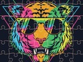 Spel Retro dierlijke puzzel  online