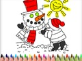 Spel Terug naar school: Wintertijdkleuring  online