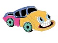 Spel Grappige auto's: kleurboek voor kinderen  online