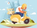 Spel City Scooter rijdt jigsaw online