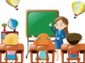 Spel Terug naar school puzzel  online