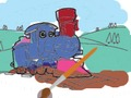 Spel Treinen voor kinderen: kleurboek  online