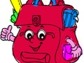 Spel Terug naar school: schooltas kleurboek  online