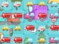 Spel Kleine schattige voertuigen match 3 online