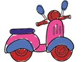 Spel City Scooter Ride kleurplaat online