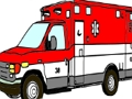 Spel Ambulance vrachtwagens kleurplaten  online